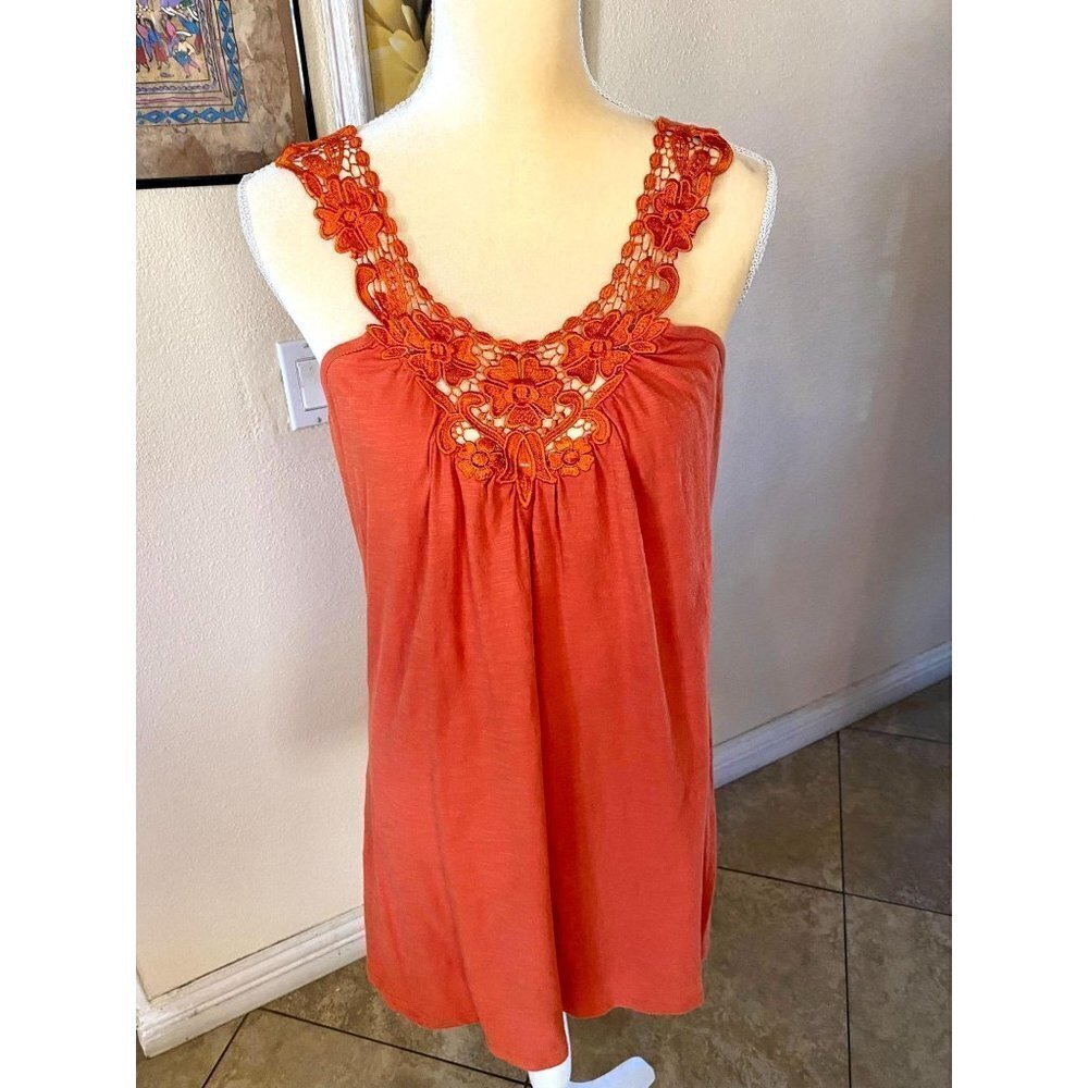 Billabong Summer Tank Dress Crochet Embroidery Sco